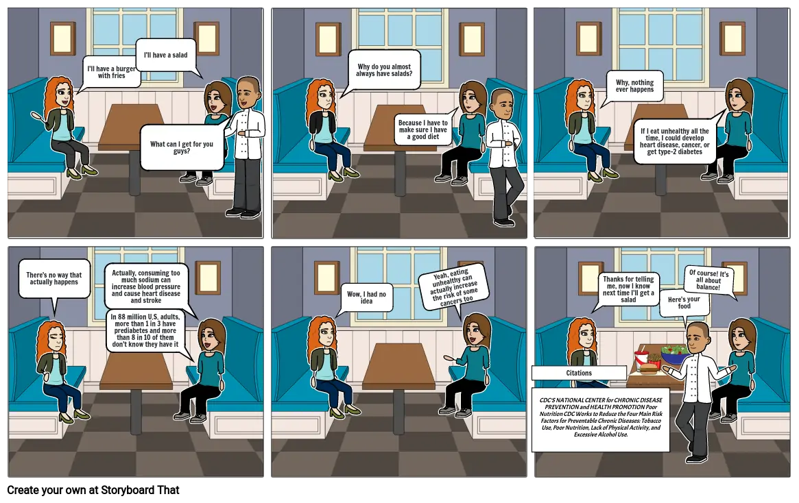 Health Comic Strip Storyboard por 423a6eb5