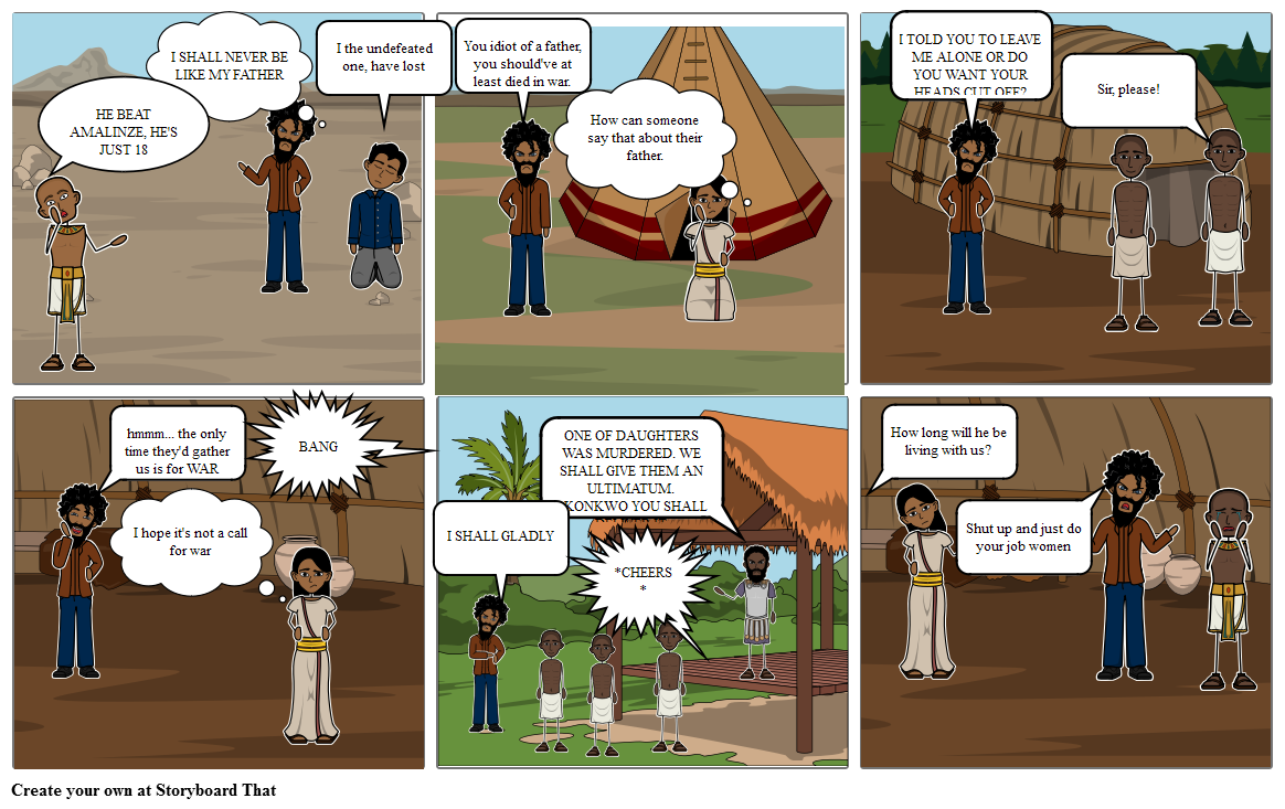 English: Who is Okonkwo? Storyboard by 42666722