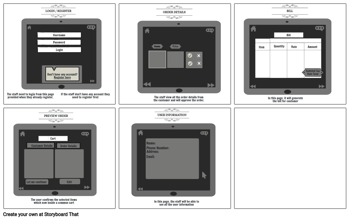 Ordering system