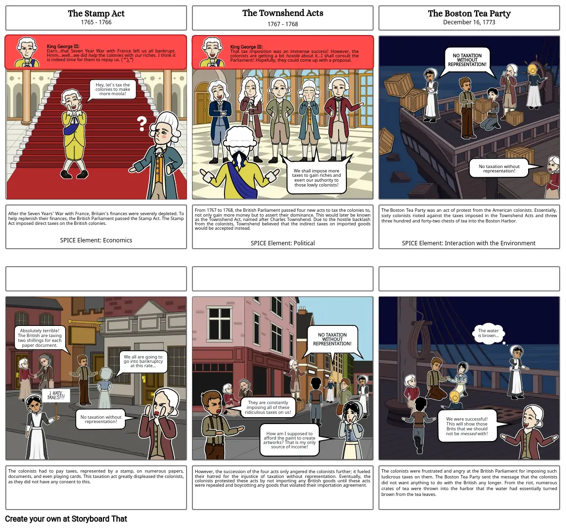 Revolutions Storyboard