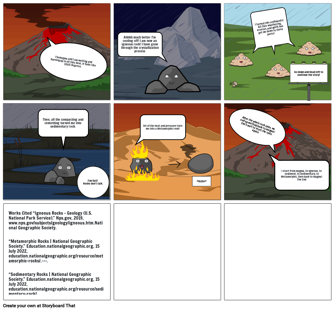 The Story Of A Rock Storyboard Por 437ce654
