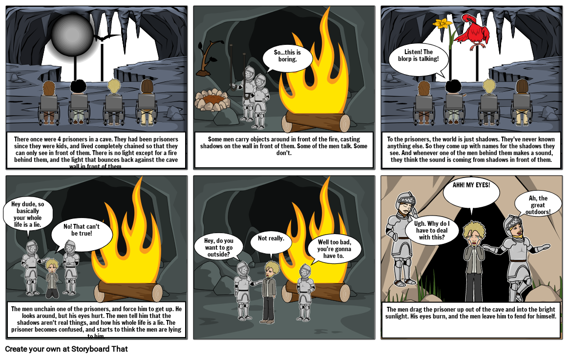 The cave comic strip