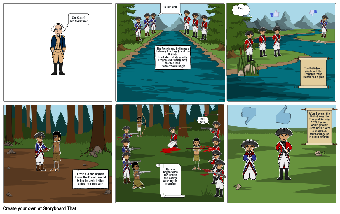 French and Indian war Storyboard by 43b58cfb