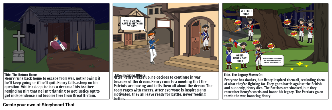 American Revolution Storyboard Pt 2