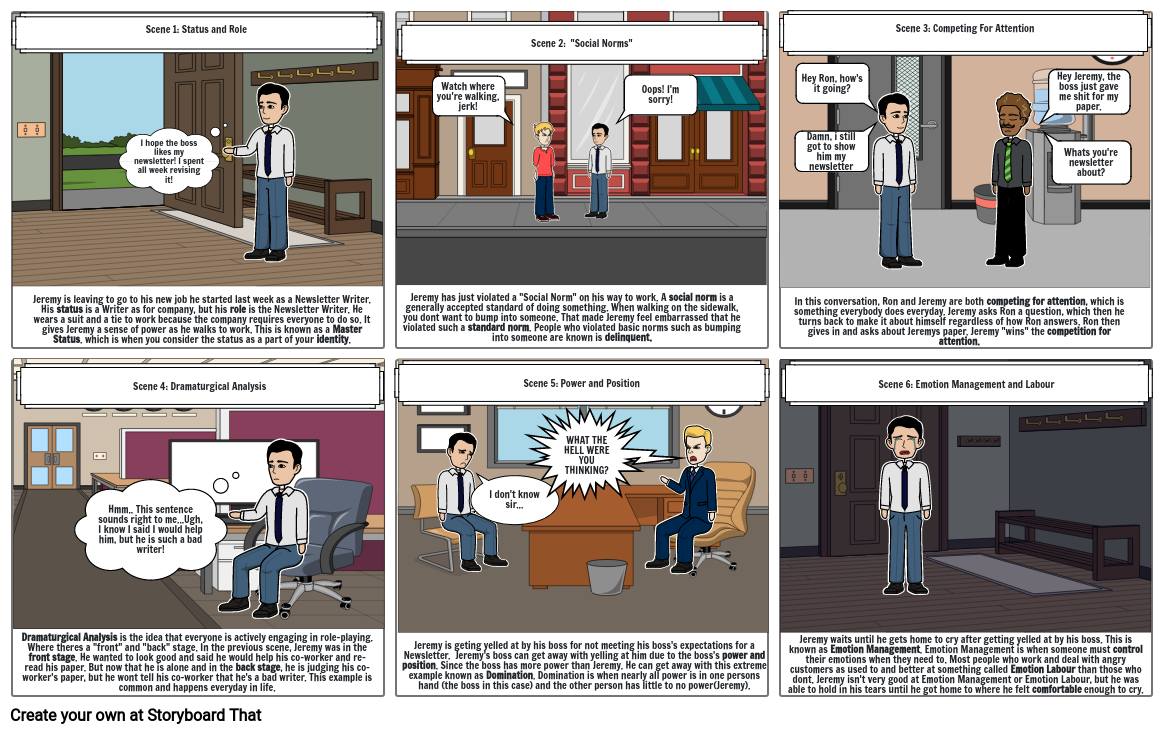 Daily Social Interactions Storyboard por 442d6388