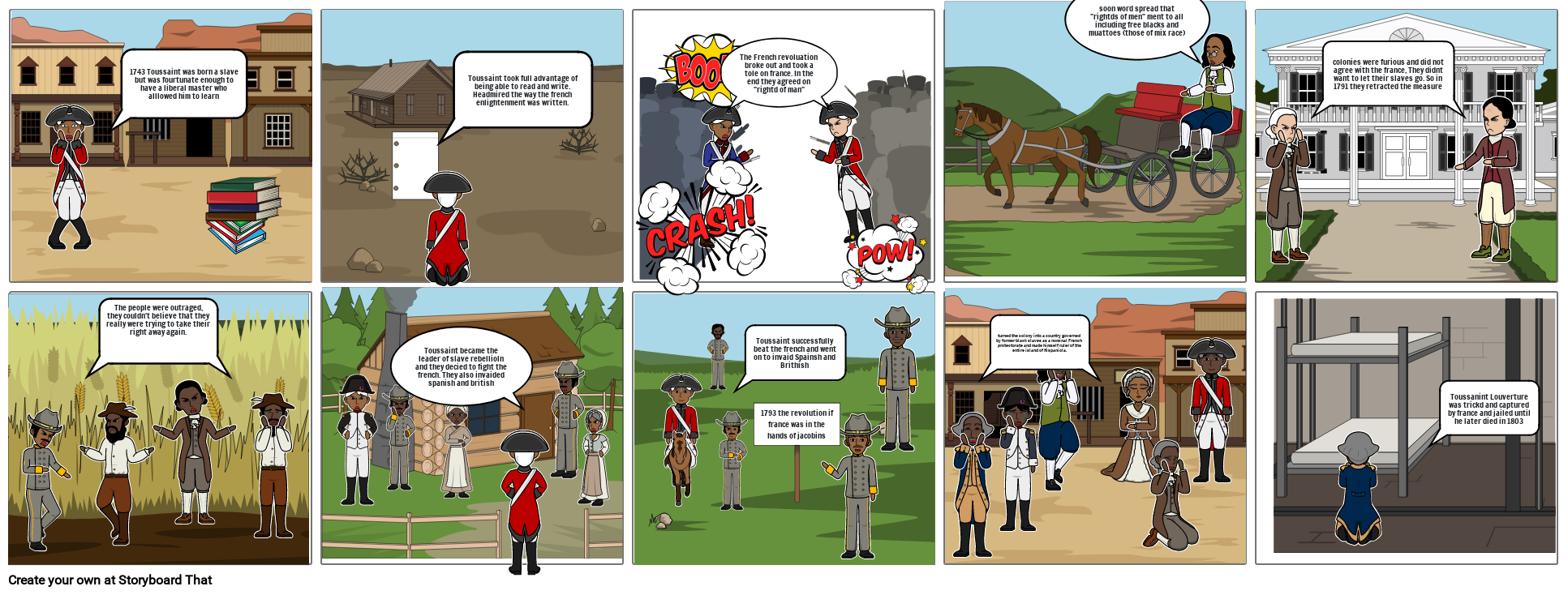 Toussaint L'ouverture Storyboard by 447cb45a