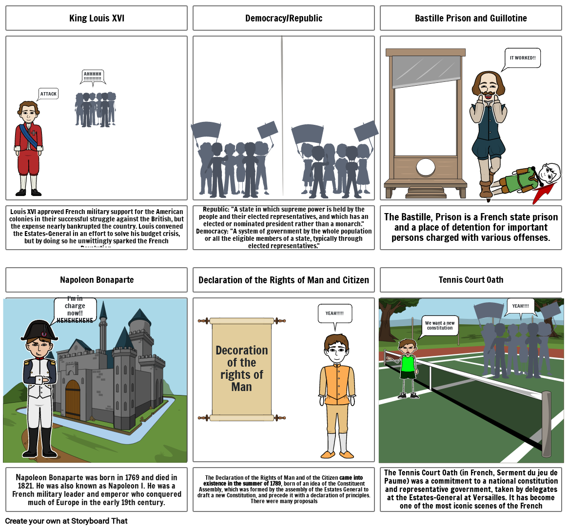 French Revolution Storyboard By 44972255