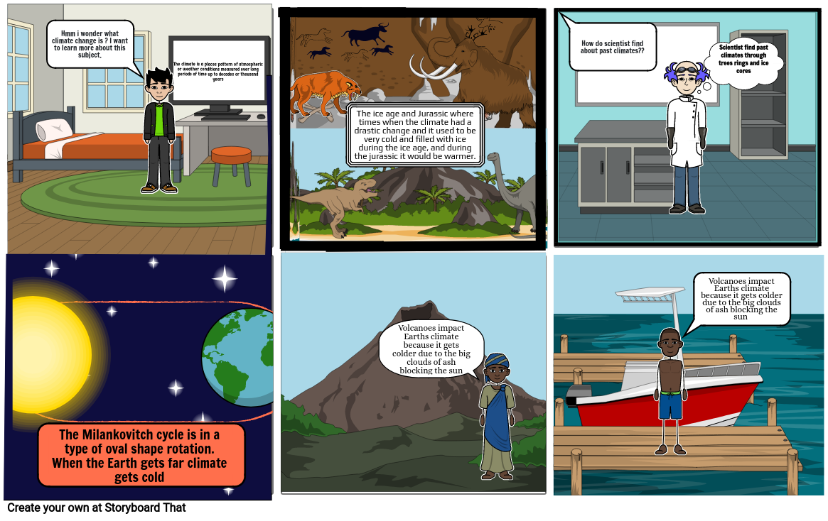 Climate Change comic strip Storyboard by 44ee4b41