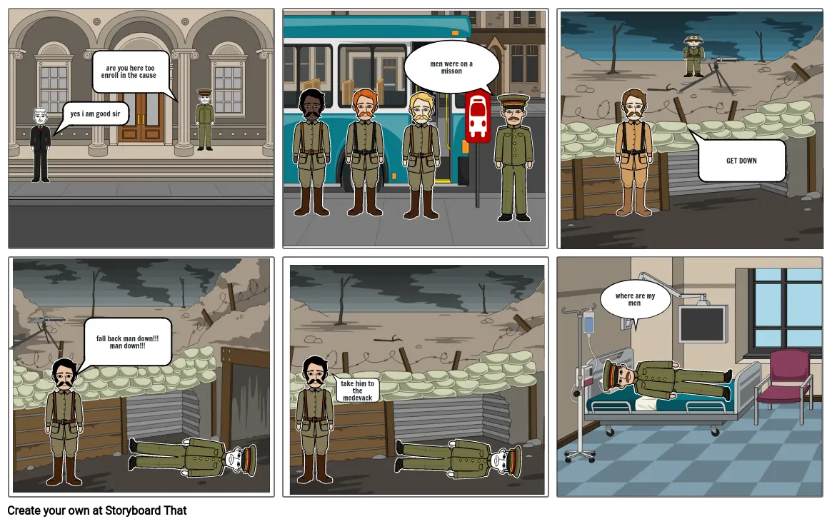 Comic of WW1 Storyboard by 44fd83f2