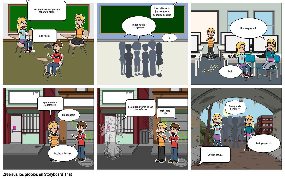 Comic la llorona Español Storyboard by 44feaf35