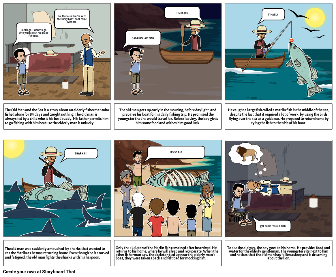 the-old-man-and-the-sea-story-board-storyboard