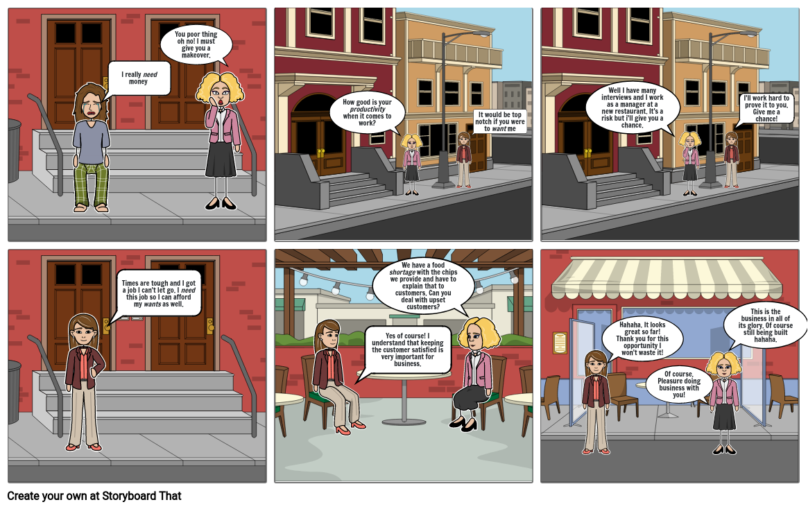 Economics comic strip Storyboard by 4550b506