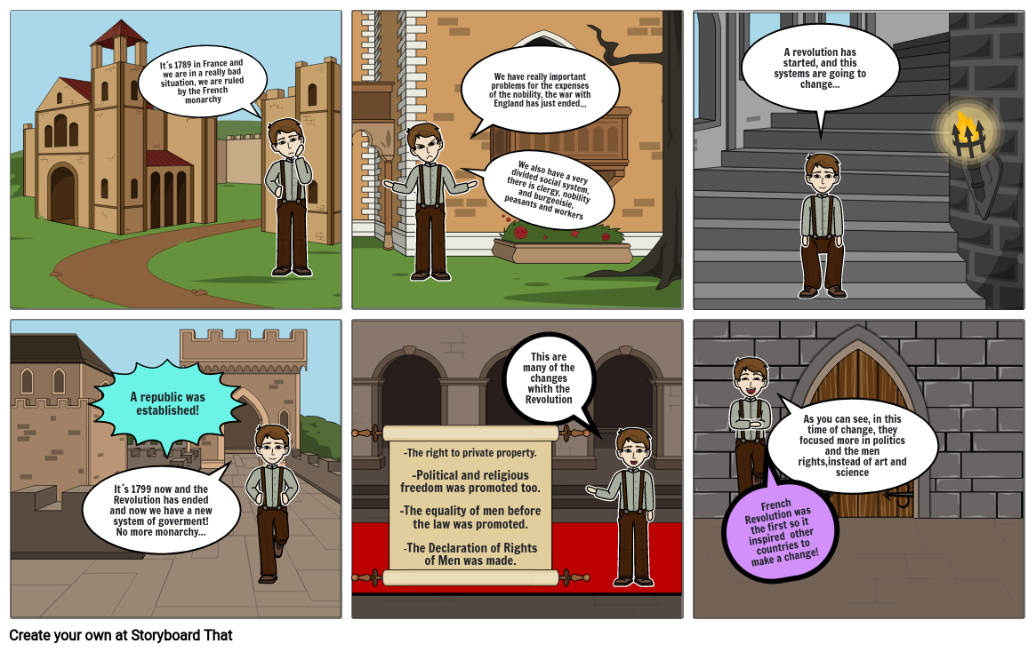 French Revolution Storyboard by 4556bcb6