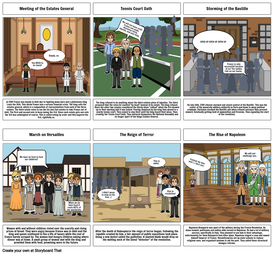 French Revolution Storyboard por 45fe9d63