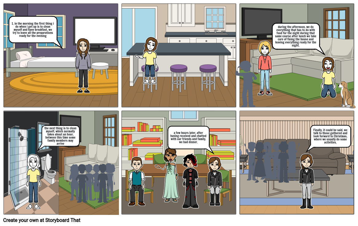 Historieta - inglés Storyboard by 461d4fb6