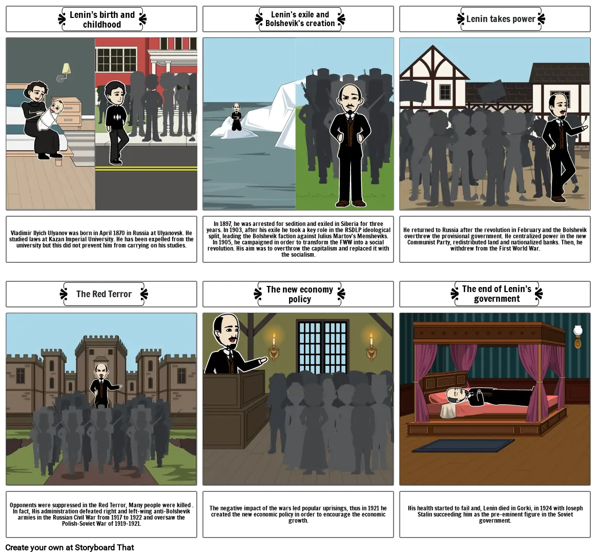 Vladimir Lenin Storyboard Storyboard por 462fc9fd