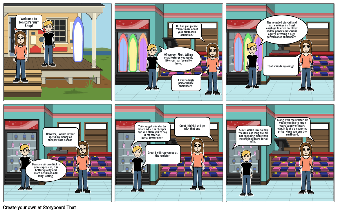 Marketing Comic Strip Storyboard by 463f773f