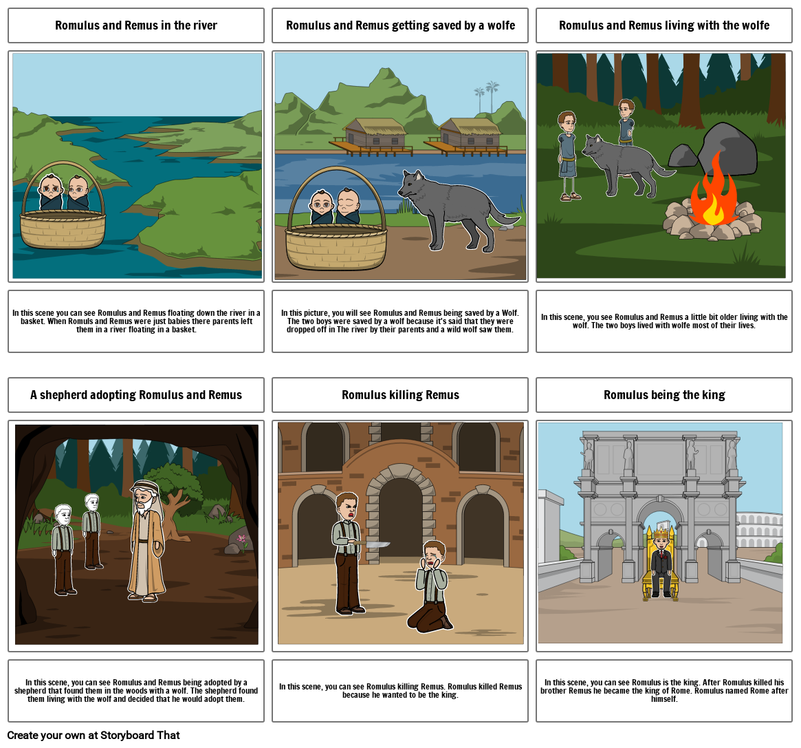 Romulus and Remus comic-Madison Walls