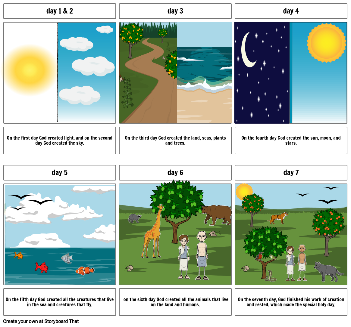 Collection 99 Wallpaper Gods Creation Story With Pictures Pdf Excellent ...