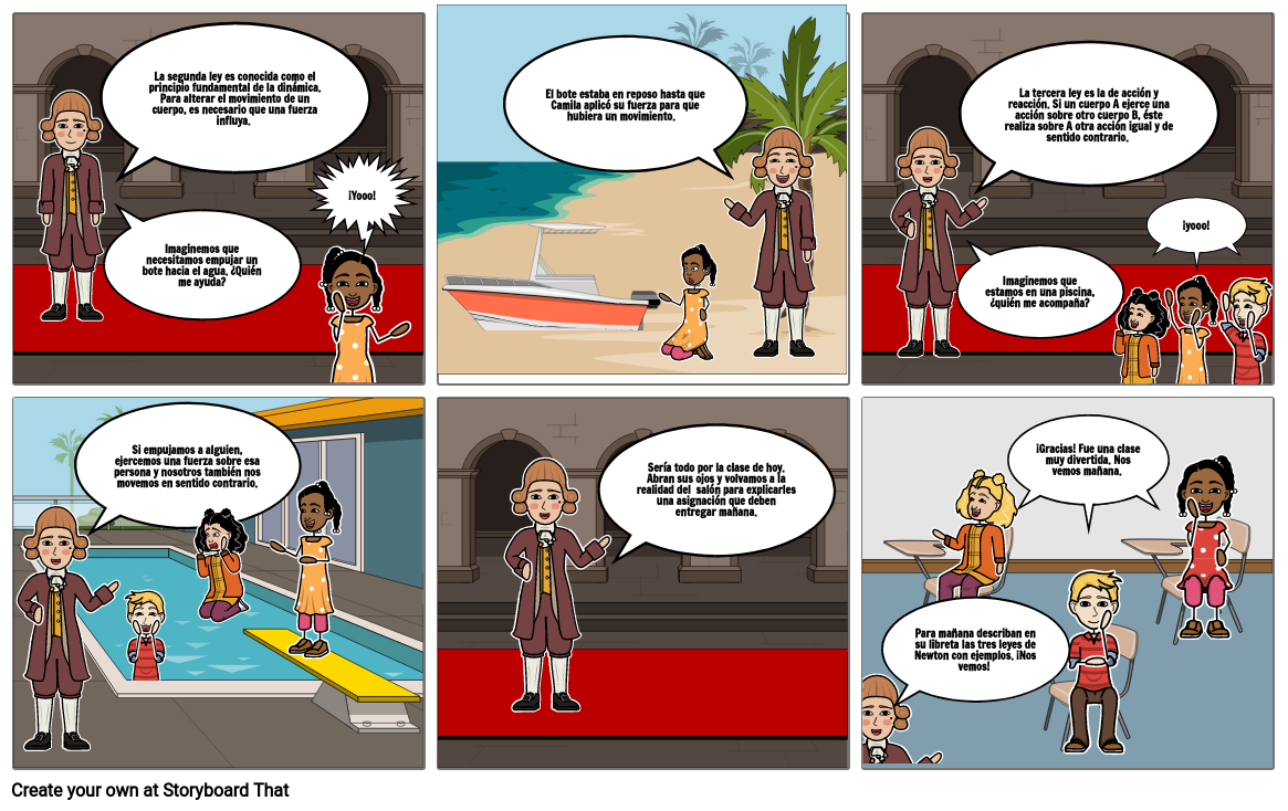 Comic Las Leyes De Newton Storyboard By 976622c3 - vrogue.co