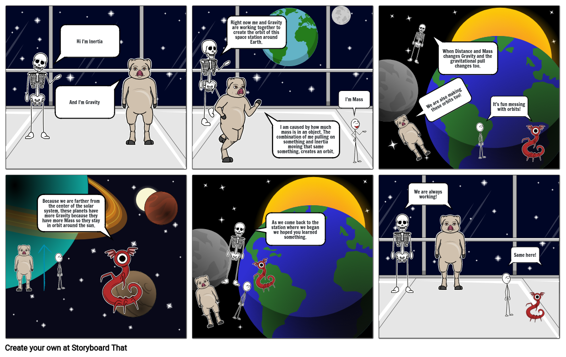 Gravity and Inertia Storyboard by 472f755e