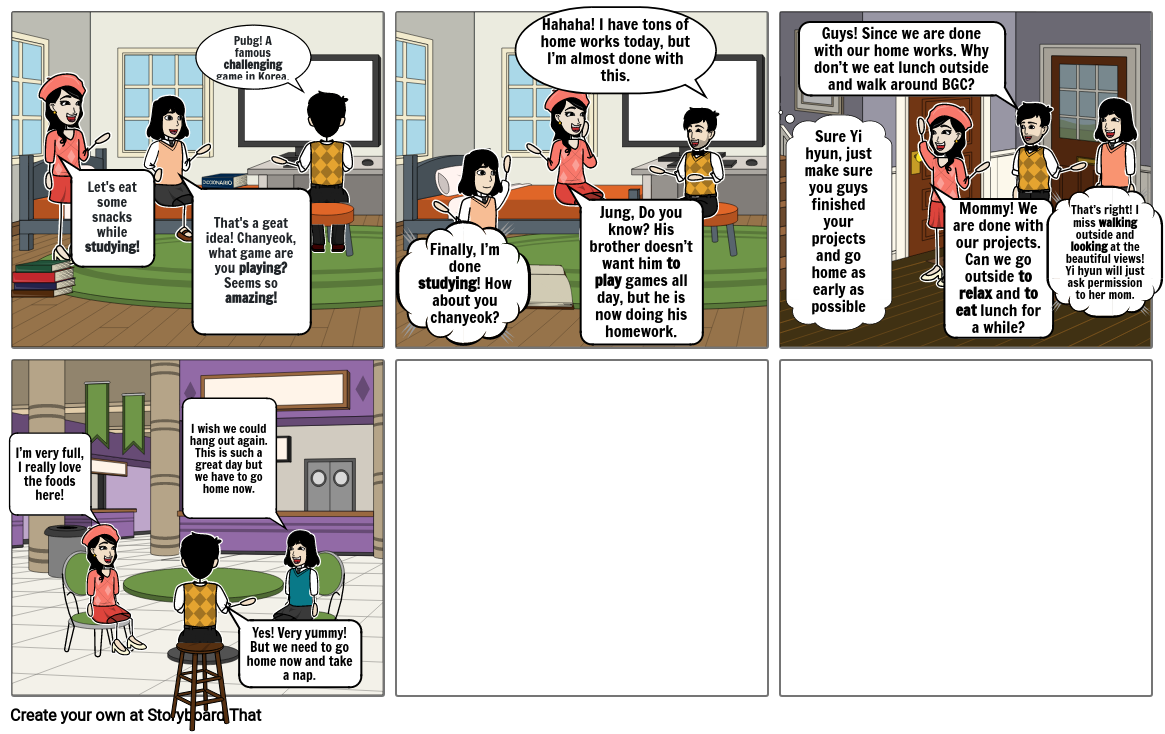 ENGLISH OL CLASS VERBALS Storyboard by 474b9356