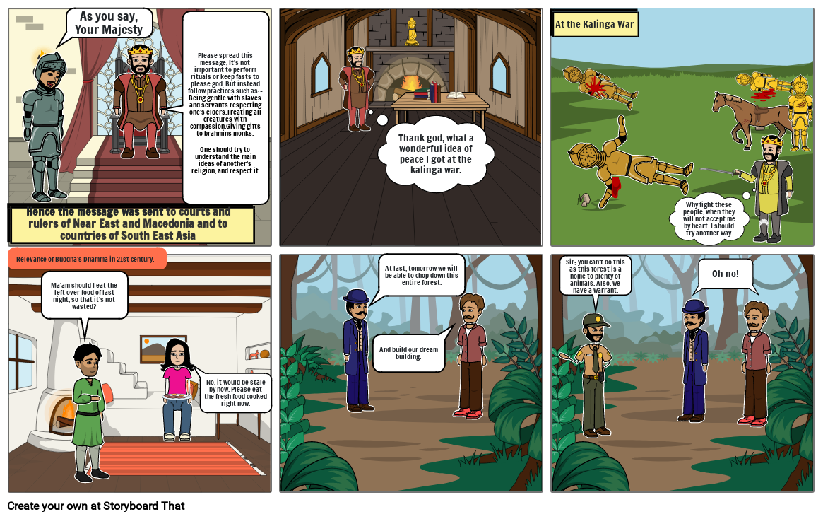 Ashoka's Life Storyboard by 475ab63a