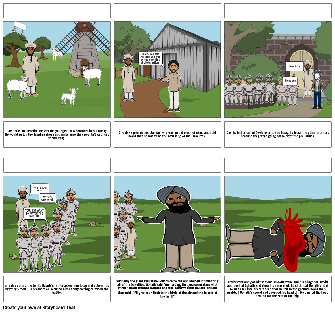 David And Goliath Storyboard Par Leathan vrogue.co