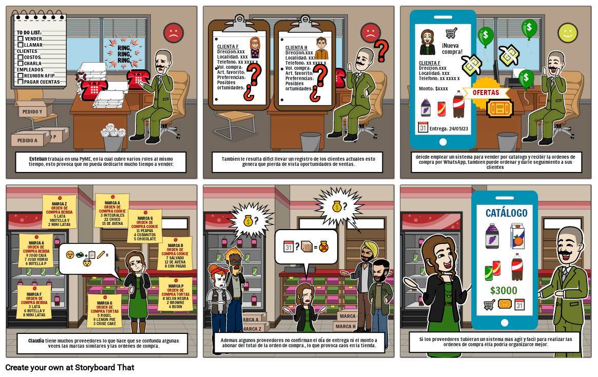 STORYBOARD - PLATAFORMA B2B