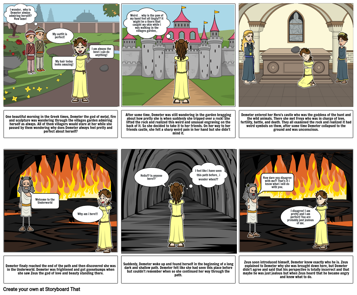 The Myth Of Demeter Storyboard By 479f38e5