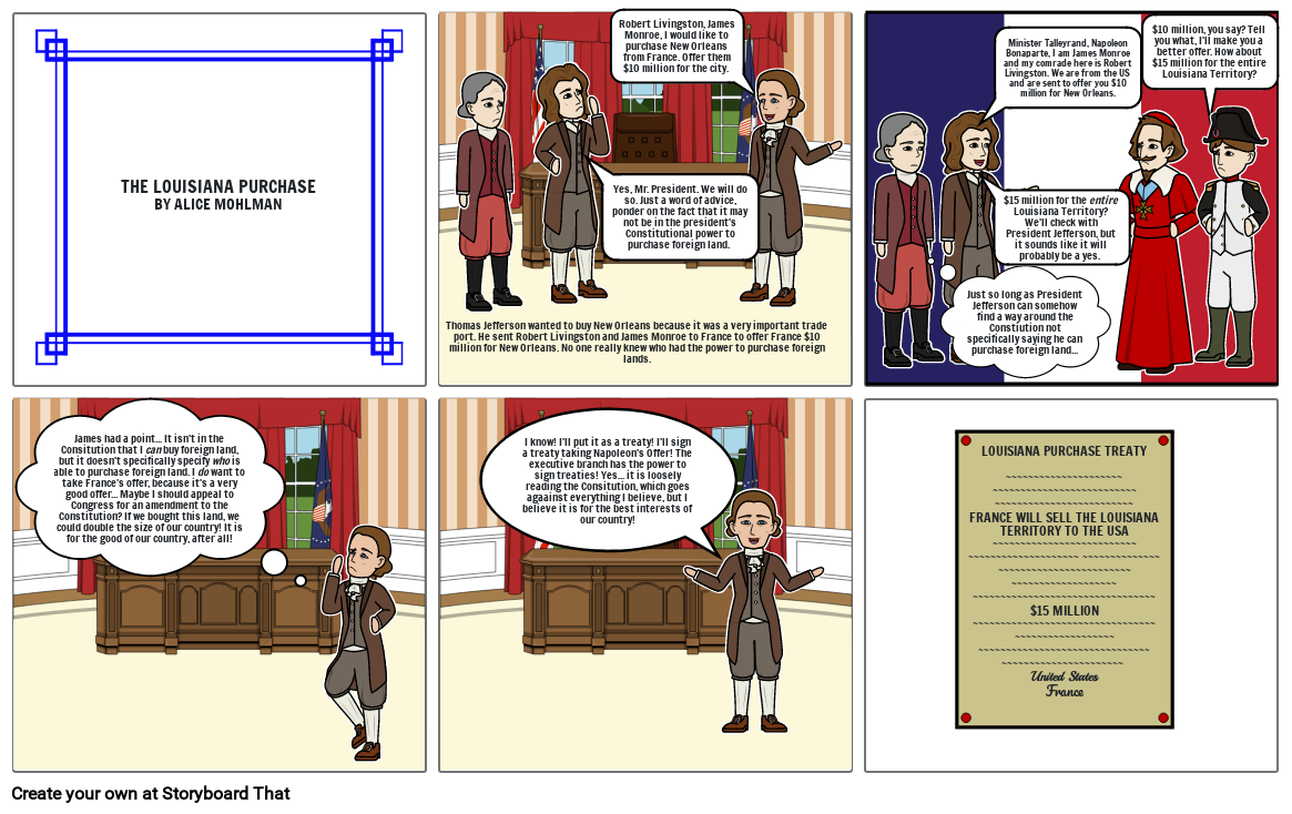 The Louisiana Purchase Comic Strip