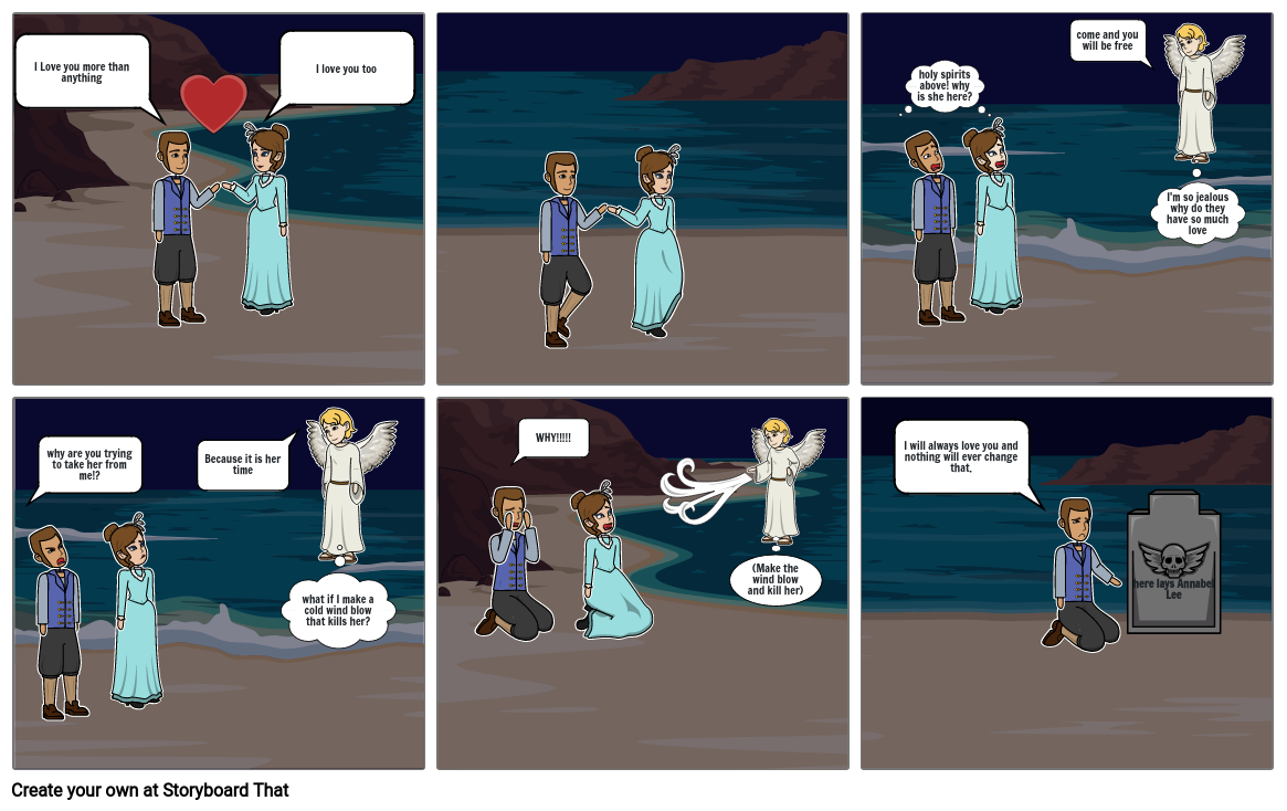 Annabel Lee poem comic