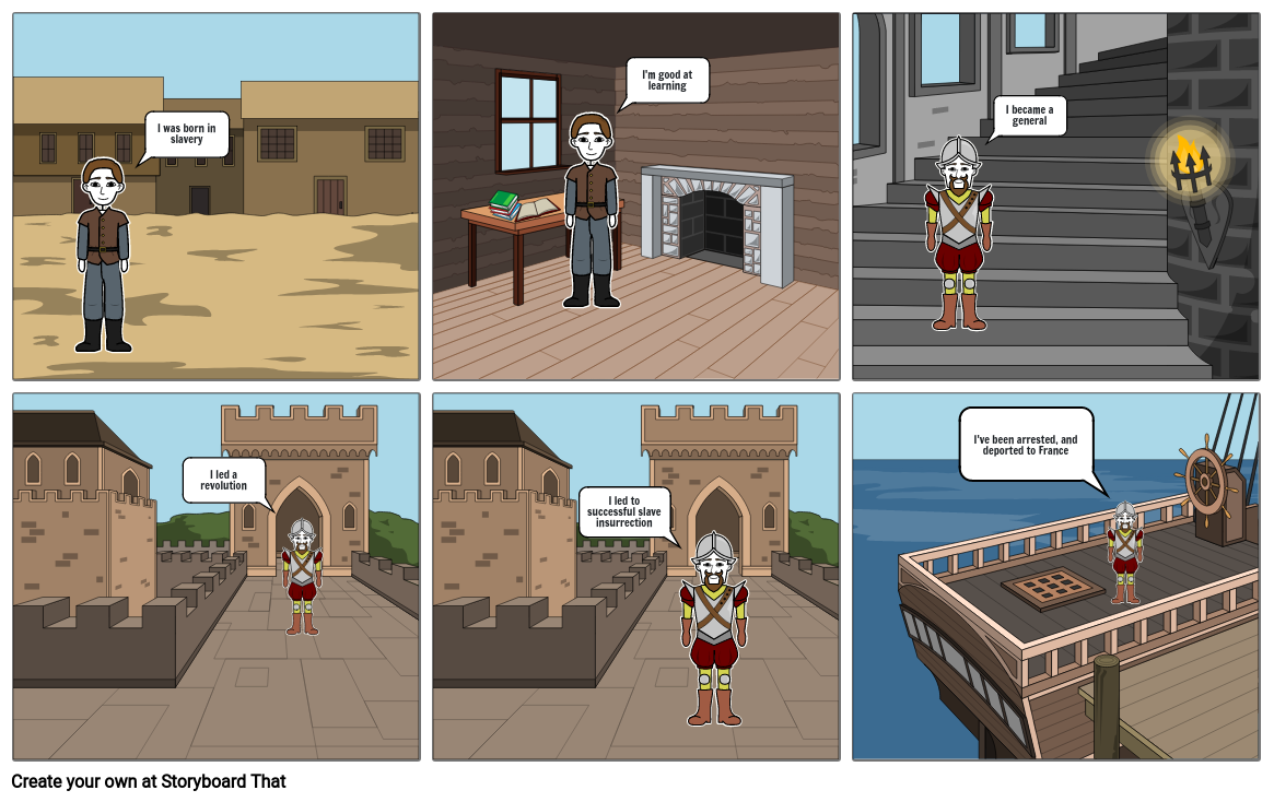 Life of Toussaint Louverture Storyboard by 482f30e5