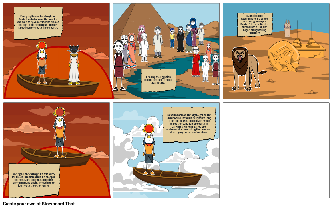 Egypt Storyboard by 48d533cf