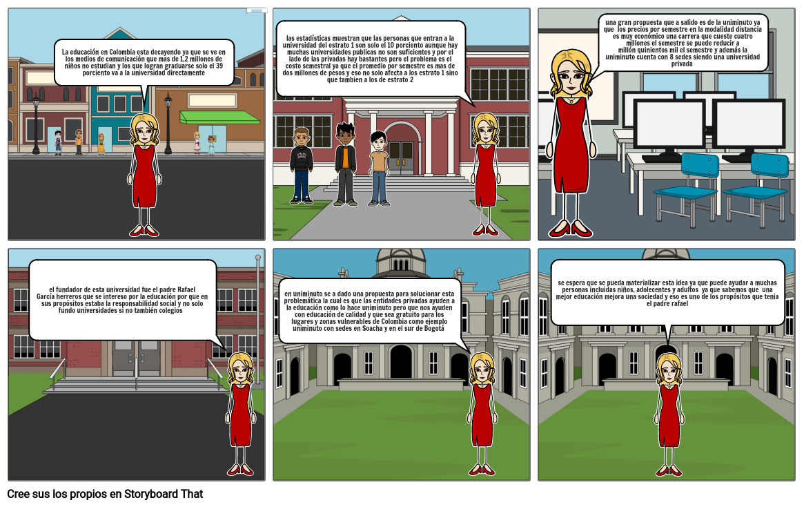 LA EDUCACION EN COLOMBIA Storyboard by 48f06c49