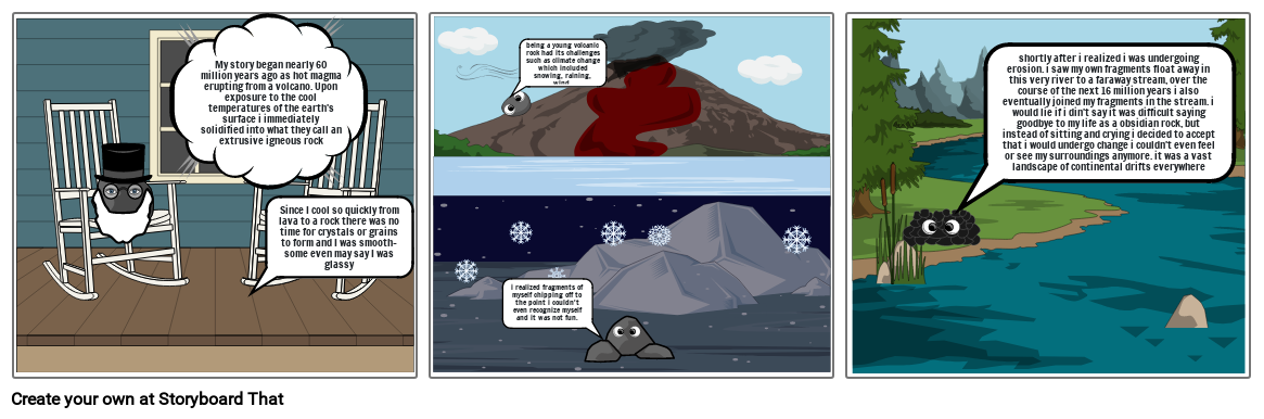 rock cycle comic strip