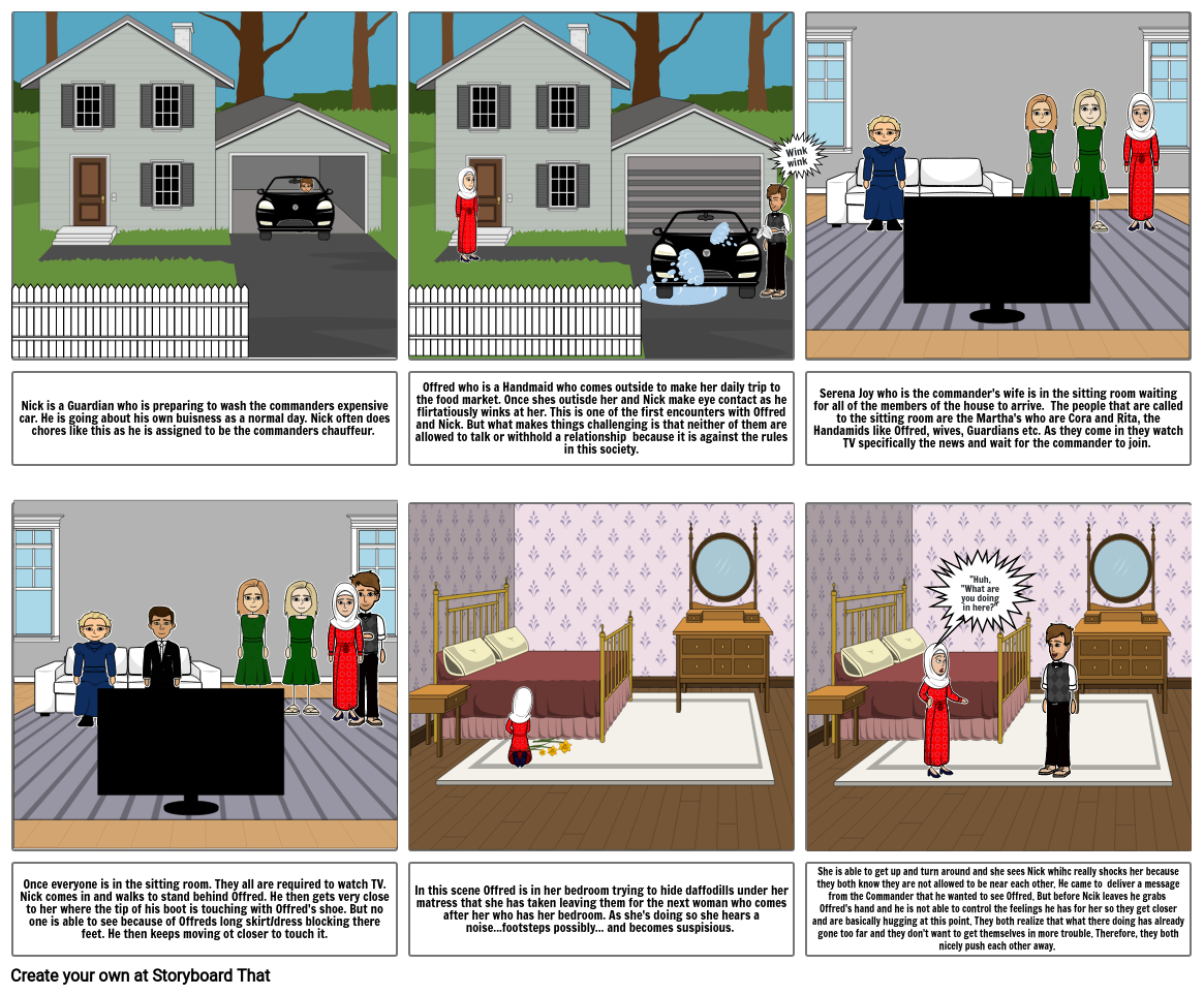 Storyboard for Handmaids Tale Storyboard by 49478925