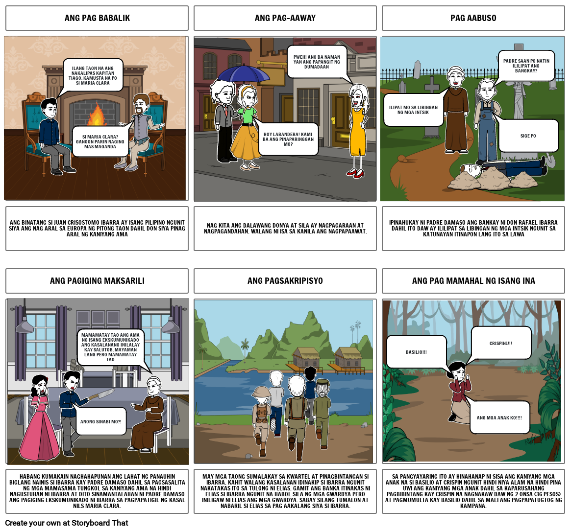 Noli Me Tangere Storyboard Storyboard Por 49d39aa6