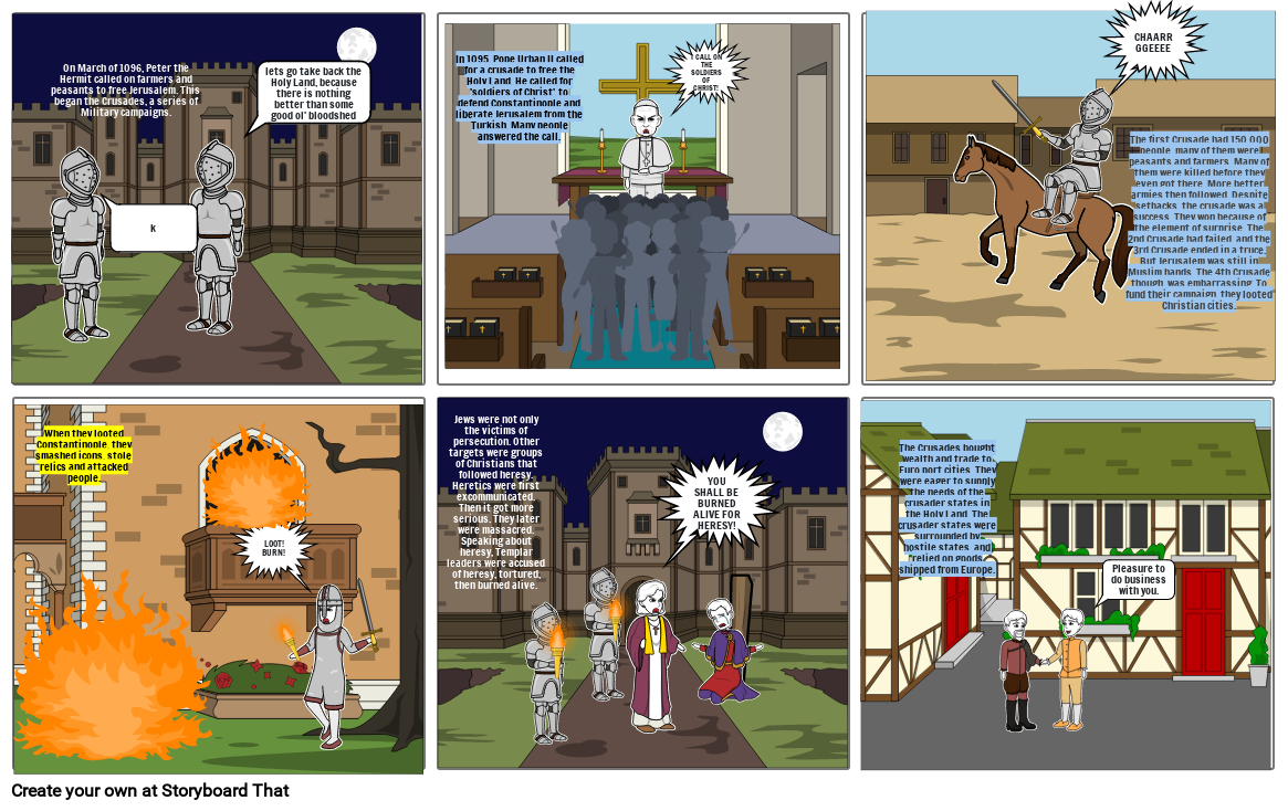 a poopy tale of the crusades