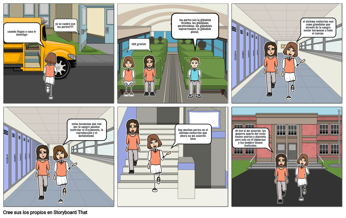 sistema endocrino biologia Storyboard by 4ae7d5f5