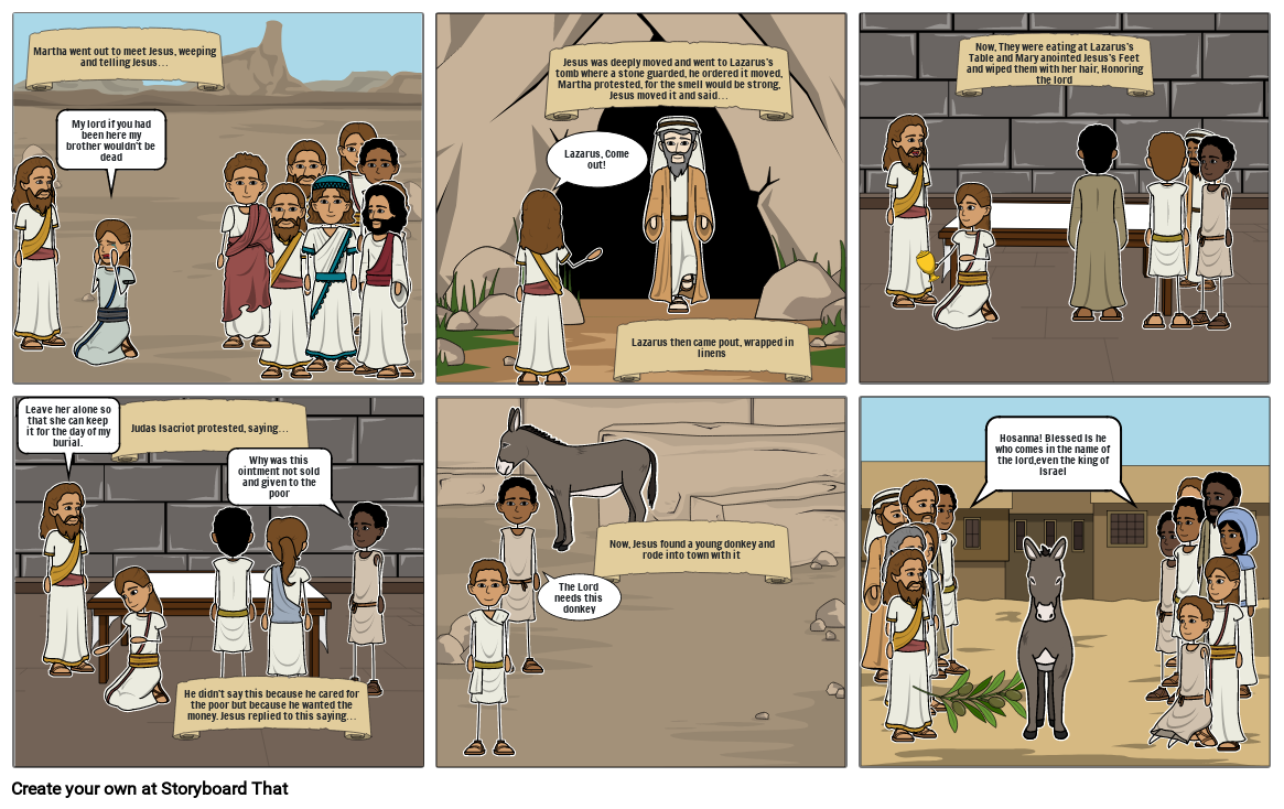 Bible comic book strip