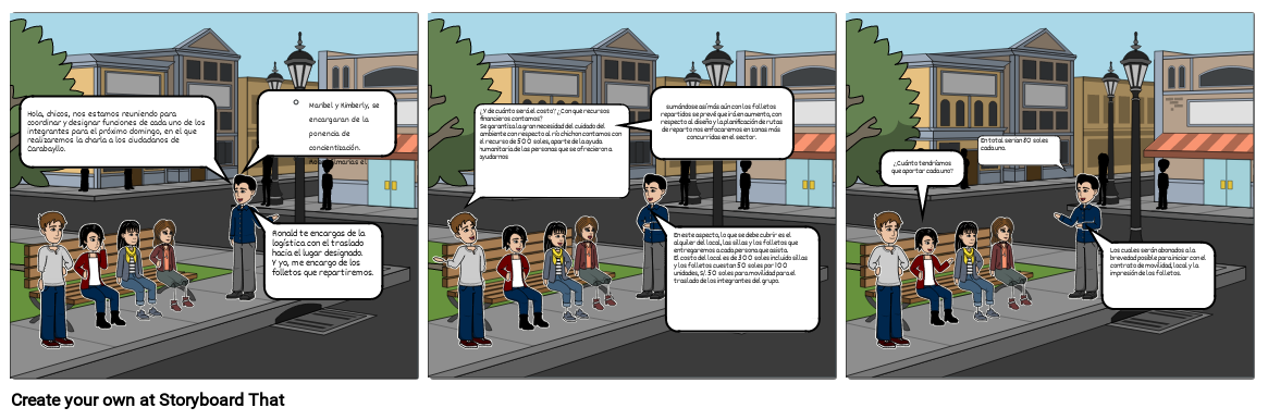 Hablemos de las contaminación Storyboard por 4b59c504