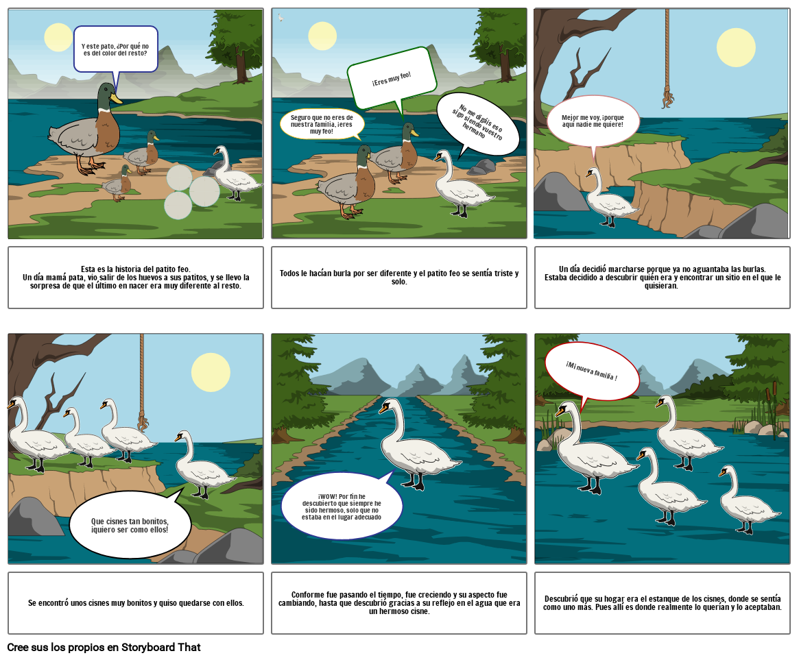 El Patito Feo Storyboard Por 4b7e64bd