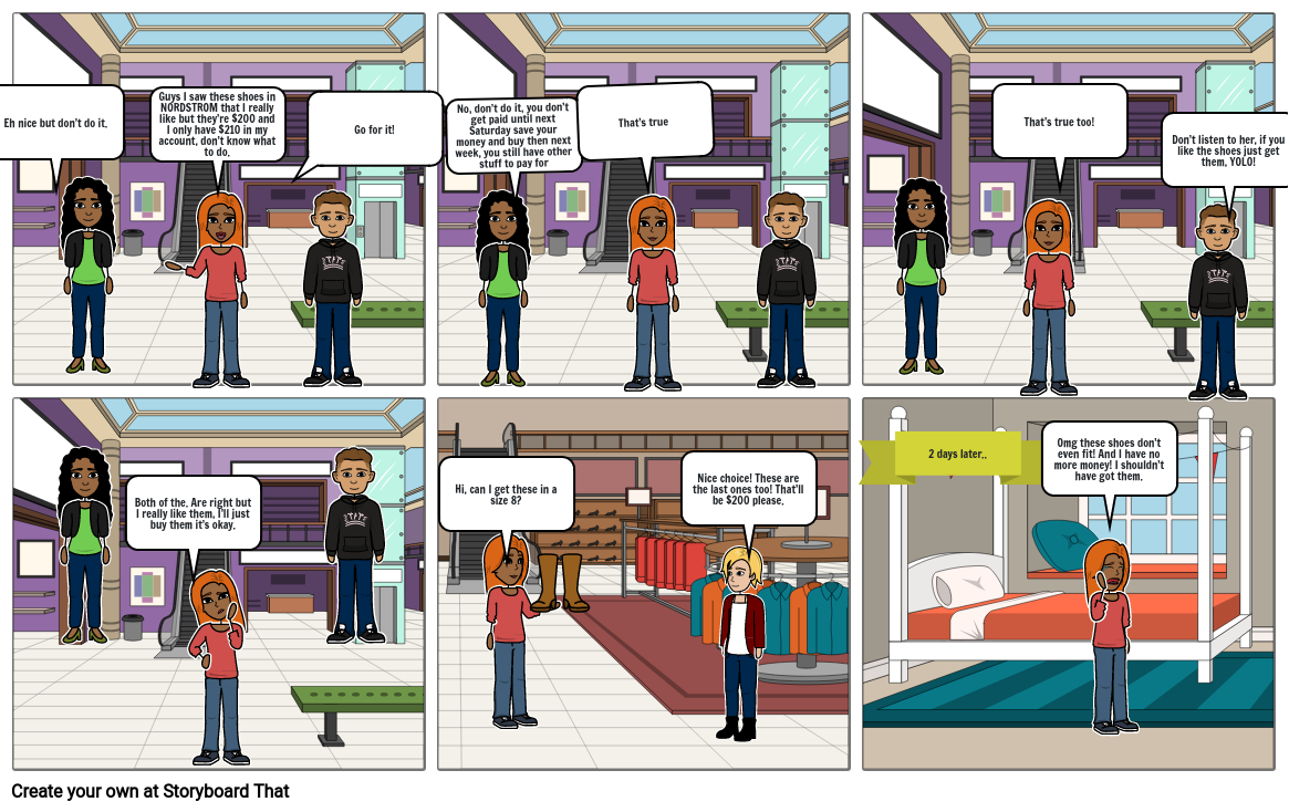 ID, Ego, Superego Comic Strip Storyboard by 4b83816e