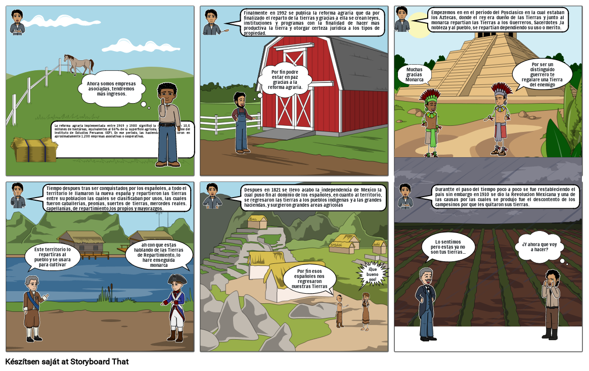 Reformas Agraria Storyboard By 4b8e0ea9