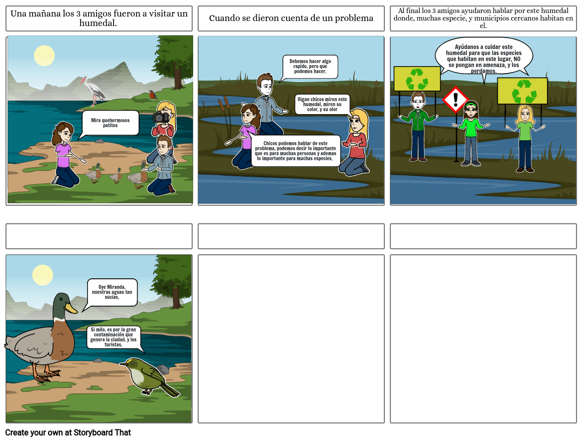 Humedal Moyano Storyboard by 4c134a92