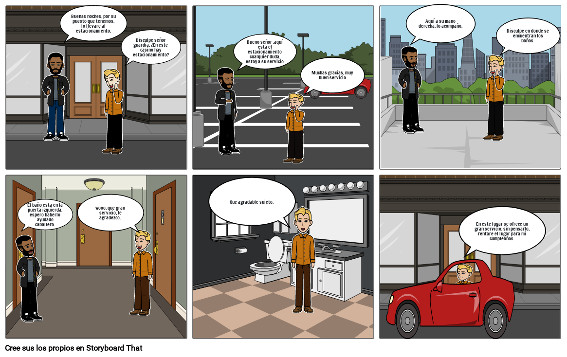 Un Gran Servicio A Un Cliente Contento Storyboard 9695