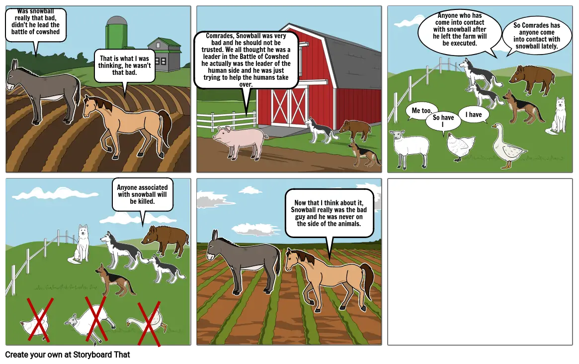Animal farm comic strip