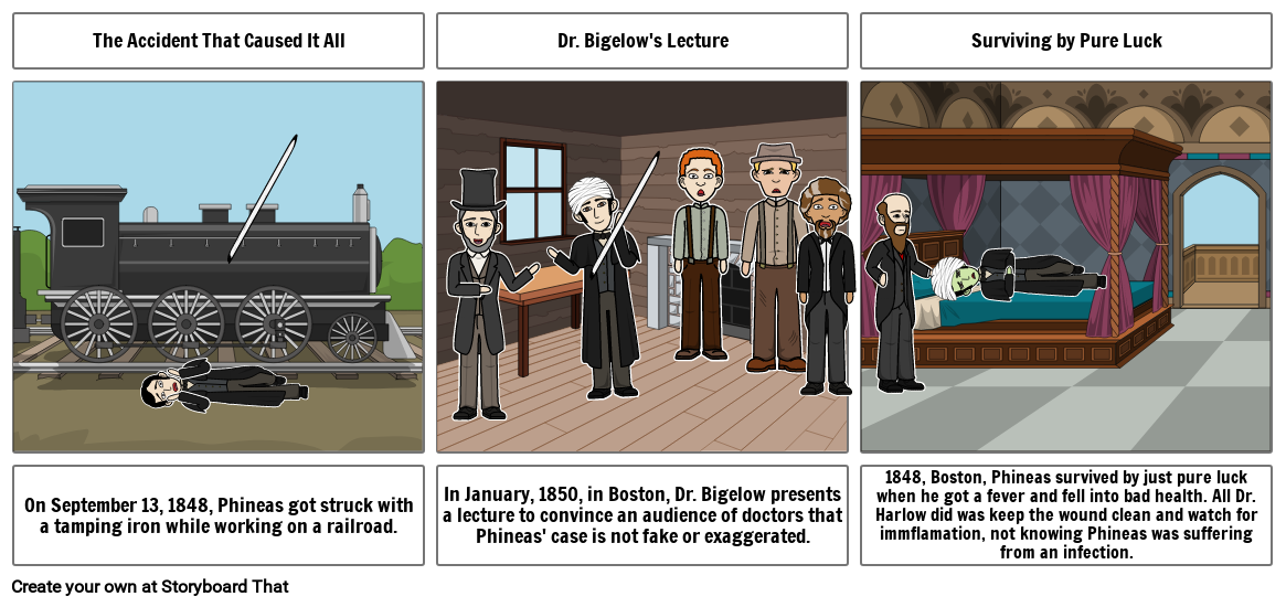 Phineas Gage Storyboard By 4c9c5f08 0305