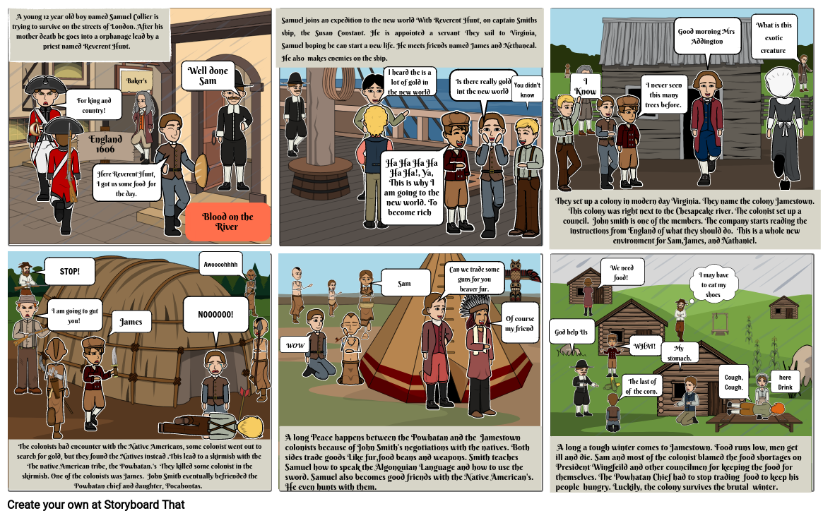 JamesTown Ethan Songer Storyboard by 4cb39c84